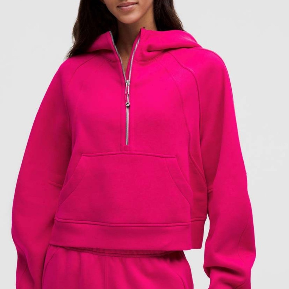 NWT lululemon athletica Fuchsia Half-Zip Hoodie